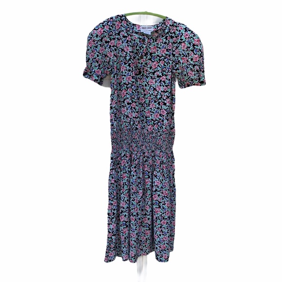 Vintage Maggy London 80’s Floral Cottagecore Dress